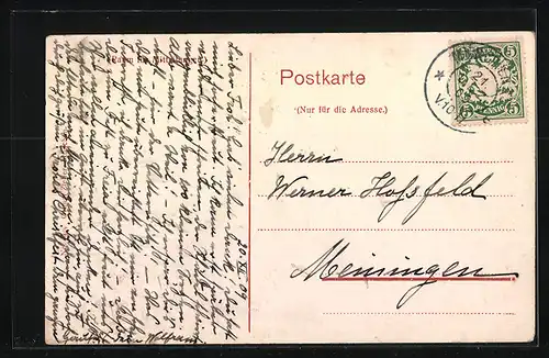 AK Wartaweil am Ammersee, Blick zum Schloss