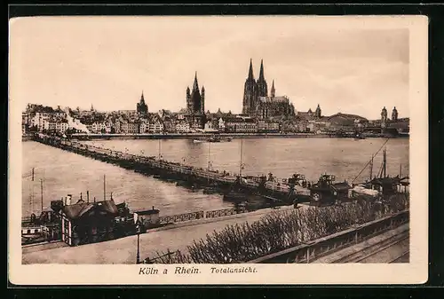 AK Köln a. Rhein, Totalansicht aus der Vogelschau