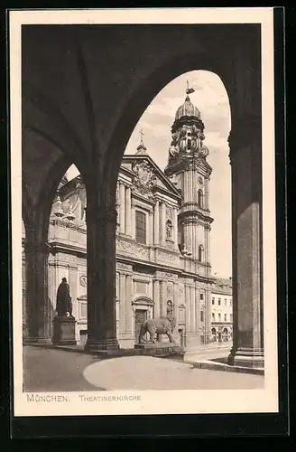 AK München, Theatinerkirche