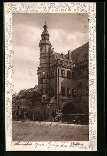 AK Schweinfurt, am Rathaus