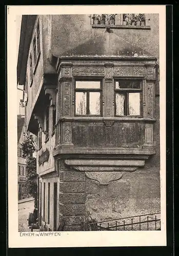 AK Wimpfen, Partie an einem Hauserker
