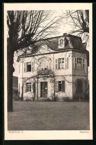 AK Wimpfen i. T., am Badhaus