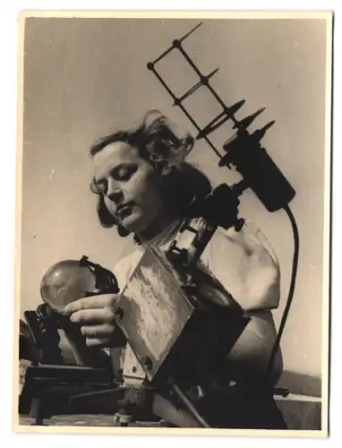 5 Fotografien Klaus Kindermann, Ansicht Potsdam, Neue Wetterwarte, Messtürme, Mess-Instrumente, 1949