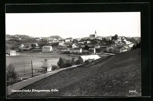 AK Königswiesen, Totale von der Anhöhe aus gesehen
