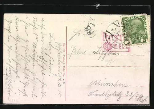 AK Attnang, Gesamtansicht mit Traunstein