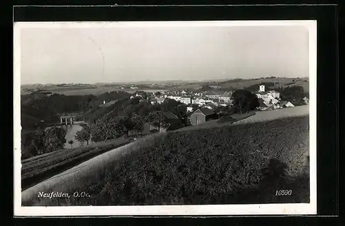 AK Neufelden, Totale vom Berg aus gesehen