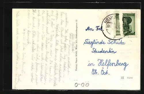 AK Neufelden, Totale vom Berg aus gesehen