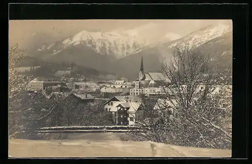 AK Bad Ischl, Totale im Winterglanz