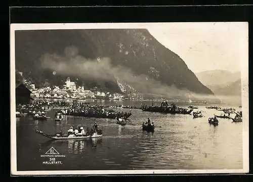 AK Hallstatt, Ruderboote auf dem See