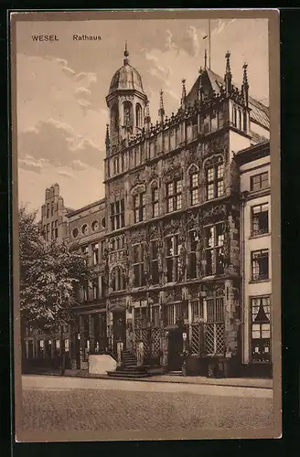AK Wesel, Partie vor dem Rathaus