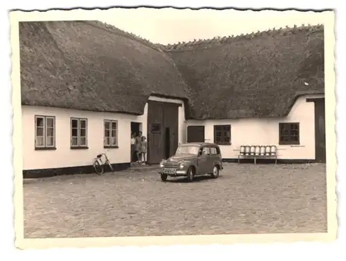 48 Fotografien Ansicht Sonderborg, Zelturlaub, Camping mit Fiat Topolino, Bademode, Windmühle, Klappbrücke, Motorrad