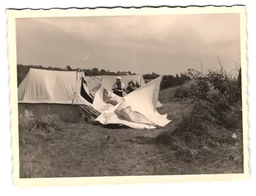 48 Fotografien Ansicht Sonderborg, Zelturlaub, Camping mit Fiat Topolino, Bademode, Windmühle, Klappbrücke, Motorrad