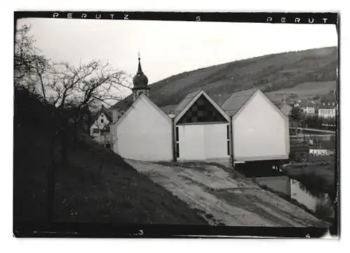 17 Fotografien Ansicht Hobbach, Bahnhof, Gasthaus Spessarter Hof, Schulhaus, Altersheim, Kirche