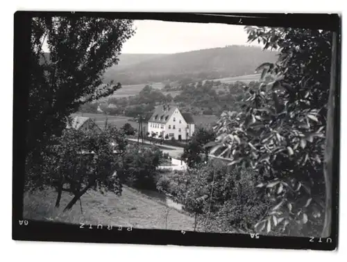 17 Fotografien Ansicht Hobbach, Bahnhof, Gasthaus Spessarter Hof, Schulhaus, Altersheim, Kirche