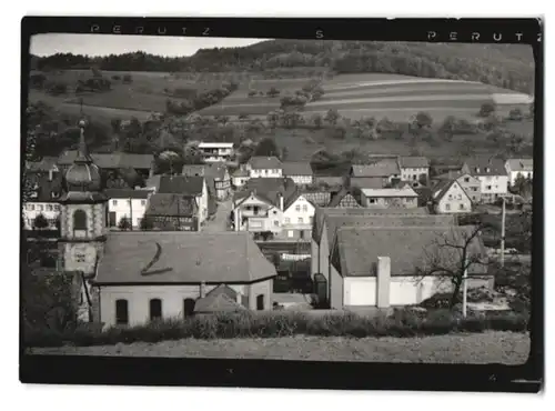 17 Fotografien Ansicht Hobbach, Bahnhof, Gasthaus Spessarter Hof, Schulhaus, Altersheim, Kirche