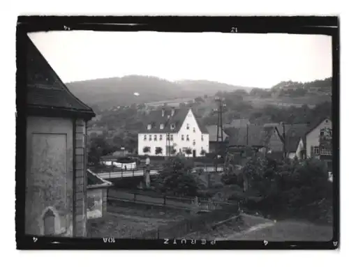 17 Fotografien Ansicht Hobbach, Bahnhof, Gasthaus Spessarter Hof, Schulhaus, Altersheim, Kirche