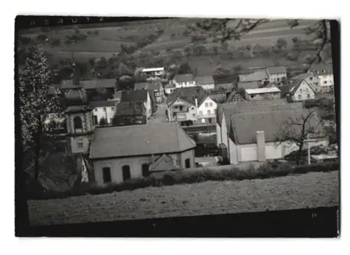 17 Fotografien Ansicht Hobbach, Bahnhof, Gasthaus Spessarter Hof, Schulhaus, Altersheim, Kirche