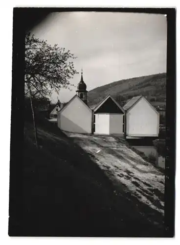 17 Fotografien Ansicht Hobbach, Bahnhof, Gasthaus Spessarter Hof, Schulhaus, Altersheim, Kirche