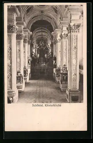 AK Schöntal, Innenansicht der Klosterkirche