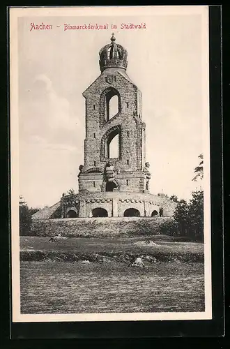 AK Aachen, Bismarckdenkmal im Stadtwald