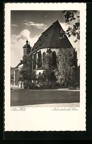 AK Schw. Hall, Blick auf die Michaeliskirche