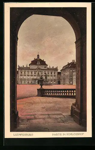 AK Ludwigsburg, Partie im Schlosshof