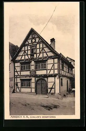 AK Marbach a. N., Schiller`s Geburtshaus