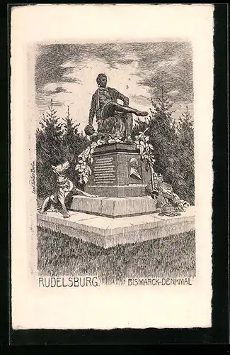 AK Rudelsburg, Bismarck-Denkmal
