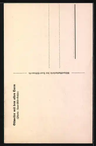 AK Ottweiler, Fachwerkhaus & alter Turm