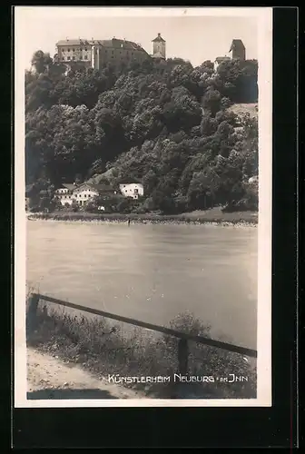 AK Neuburg am Inn, Blick auf das Künstlerheim