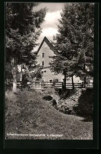 AK Königsfeld /Schwarzwald, Kaffee-Restaurant Nonnenmühle