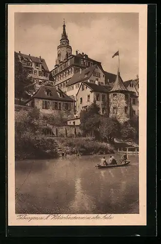 AK Tübingen a. N., Hölderlinsturm und alte Aula