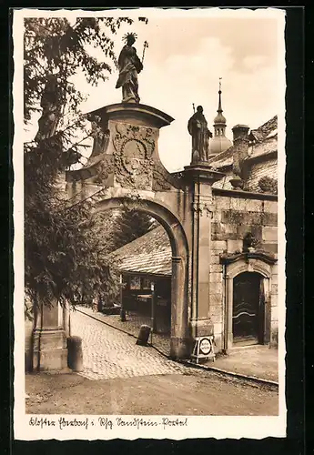 AK Eberbach i. Rhg., Kloster mit Sandstein-Portal