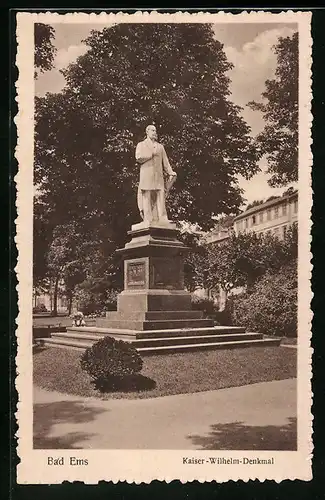 AK Bad Ems, Kaiser-Wilhelm-Denkmal