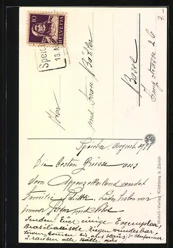 AK Appenzeller Gaisbub in Tracht