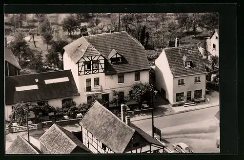 AK Hasenfeld /Eifel, Hotel Heinen aus der Vogelschau