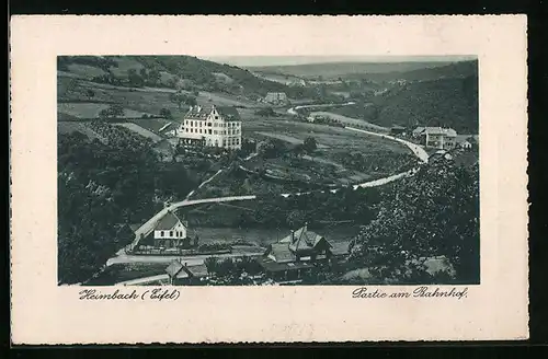 AK Heimbach /Eifel, Partie am Bahnhof