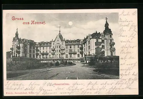 AK Honnef, Sanatorium mit Einfahrt