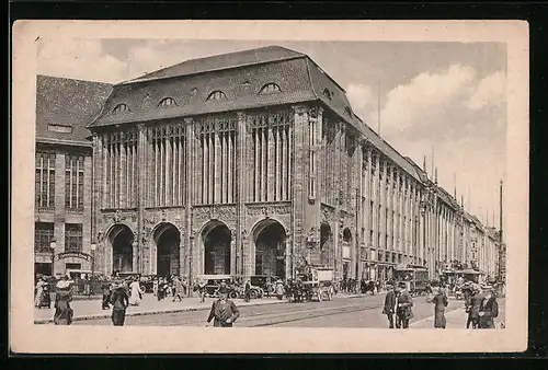 AK Berlin, Kaufhaus A. Wertheim am Leipziger Platz