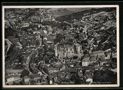 AK Stolberg /Rhld., Fliegeraufnahme vom Ort