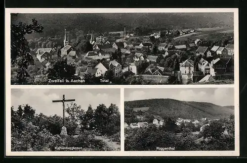 AK Zweifall b. Aachen, Kahlenbergkreuz, Roggenthal