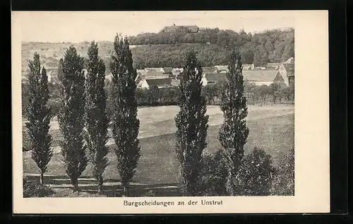 AK Burgscheidungen, Ortspartie aus der Ferne