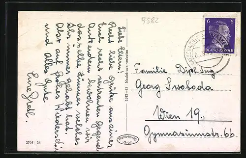 AK Latschach ob. d. Faakersee, Ortsansicht mit Umland