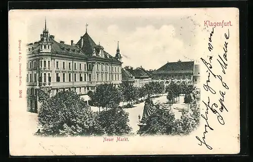 AK Klagenfurt, Blick auf den neuen Markt