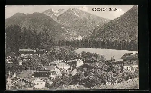 AK Goldeck, Teilansicht mit Bergen