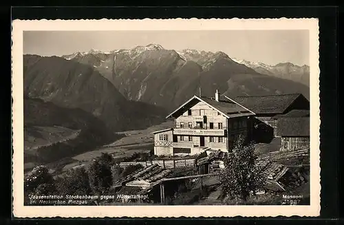 AK Neukirchen im Pinzgau, Jausenstation Stockenbaum gegen Hütteltalkogl.