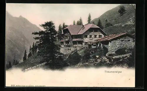 AK Bruck, Alpen-Gasthof Trauneralpe