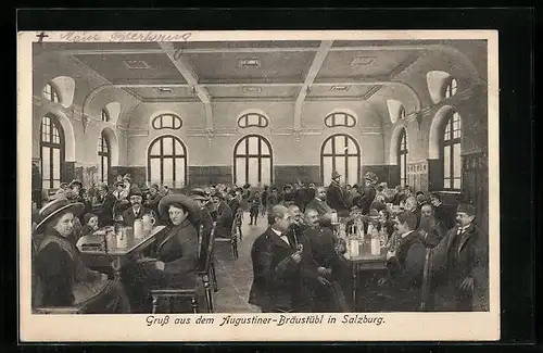 AK Salzburg, Gasthaus Augustiner-Bräustübl