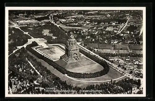 AK Leipzig, Völkerschlachtdenkmal, Fliegeraufnahme