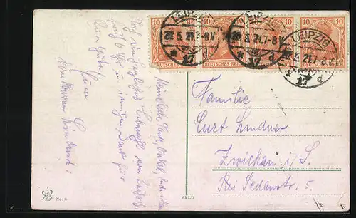 AK Leipzig, Völkerschlachtdenkmal, Frontalansicht